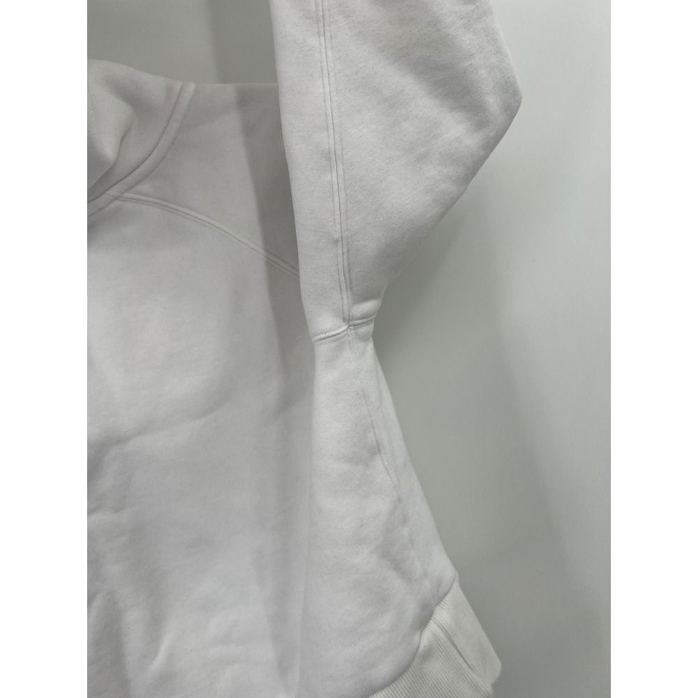 Vuori Restore Half Zip Hoodie White Organic Cotton Cropped Sweatshirt Womens XS - Picture 5 of 5